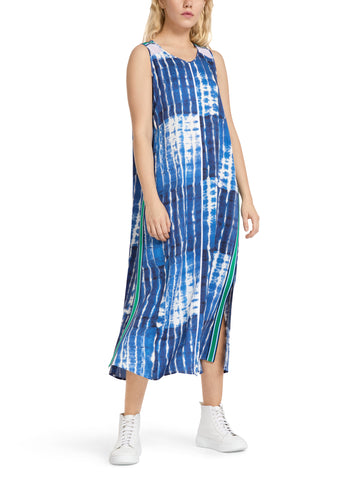 Kleid in gestreifter Batik-Optik