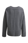 Pullover with v-neck and 1/1 sleeve