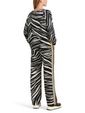 Bluse mit Zebra- und Leo-Print