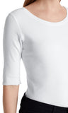 Rundhals-Shirt mit halben Ärmeln