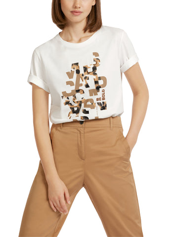 T-Shirt mit Leo- und Letter-Print