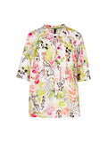Bedruckte Bluse mit Blumen-Dessin